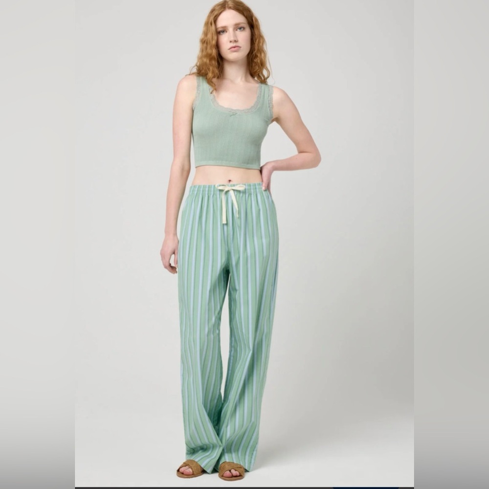💚 florence by mills villa collection poplin stripe boxy sleep pant 💚